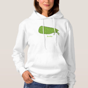Pull À Capuche Illustration de l'insecte de la trémie verte mûre