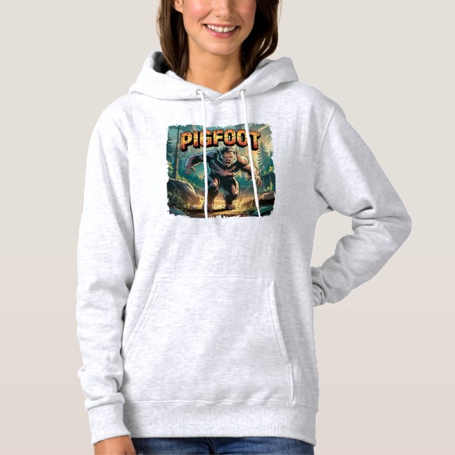 Pull À Capuche Illustration Pigfoot Combo Créature Drôle (Devant)