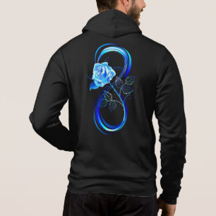 Pull À Capuche Infini lumineux avec rose bleue