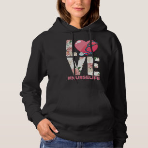 Pull À Capuche Infirmière de la RN Fleur de vie Paramètre Coeur