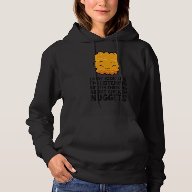 Pull À Capuche J'ai l'air d'écouter, je pense à N (Devant)