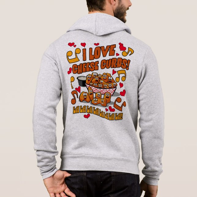 Pull À Capuche J'Aime Les Courbes De Fromage ! (Dos)