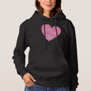 Pull À Capuche J'aime mon coeur de garçon Mon corps Graphiques