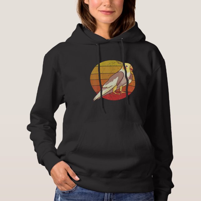 Pull À Capuche J'aime vraiment les femmes perroquet perruche  (Devant)