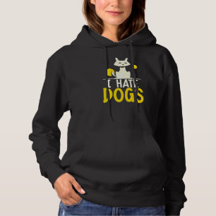 Pull À Capuche Je déteste Chiens Animaux Chats Animaux Chats