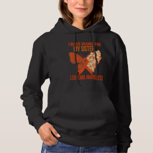 Pull À Capuche Je Porte Orange Pour Le Ruban De Sensibilisation À