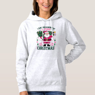 Pull À Capuche Je rêve d'un Noël rose