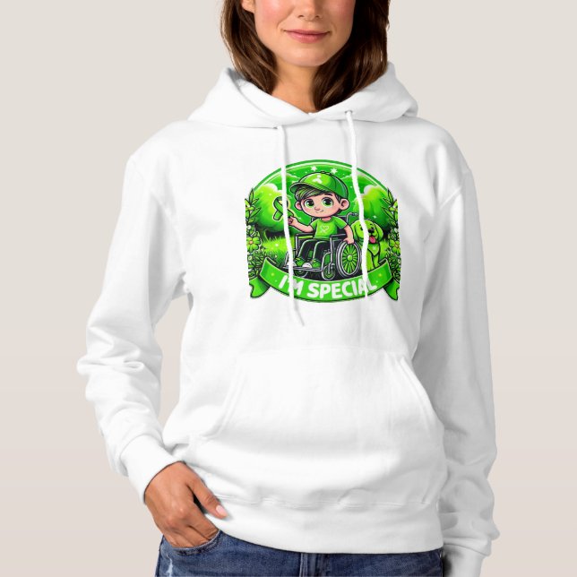 Pull À Capuche 🌟 Je suis spécial - Conception de sensibilisation (Devant)