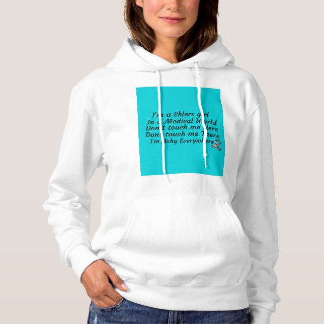 Pull À Capuche Je suis une fille Ehlers (Devant)