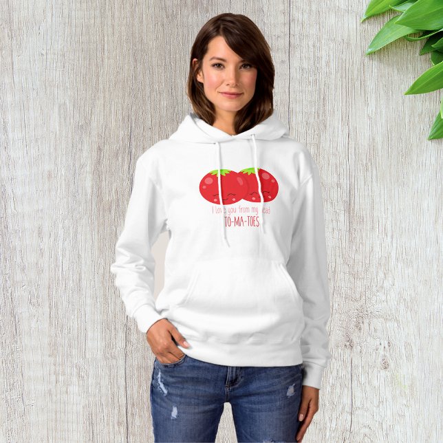 Pull À Capuche Je T'Aime De Ma Tête Tomates (Créateur téléchargé)