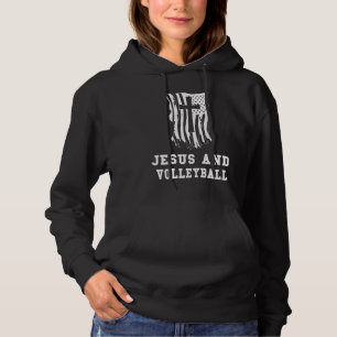 Pull À Capuche Jésus et Volleyball pour un fan chrétien de Jésus