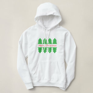 Pull À Capuche Joli Noël Simple Arbre Design Vert