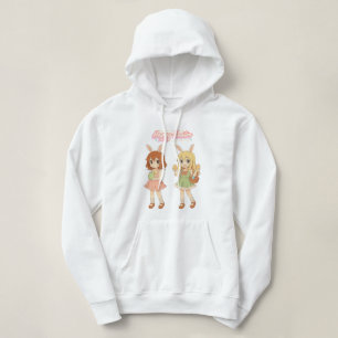 Pull À Capuche Jolies filles lapins de Pâques d'anime