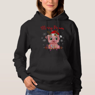 Pull À Capuche Jote Cochon De Rindeer À Père Noël Casquette Joyeu