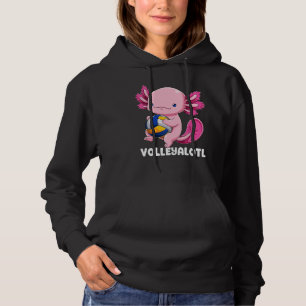 Pull À Capuche Joueur de volley-ball Axolotl poisson salamandre m