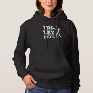 Pull À Capuche Joueurs de volley-ball Équipe de volley-ball Graph