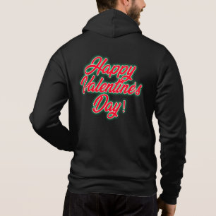 Pull À Capuche Joyeuse Saint-Valentin Néon Design-23692