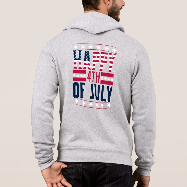 Pull À Capuche Joyeux 14 juillet-69413 (Dos)