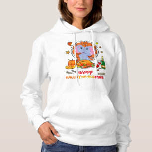 Pull À Capuche Joyeux Hallo Elephant Boire Vin Merci Cadeau