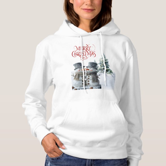 Pull À Capuche Joyeux Noël (Devant)