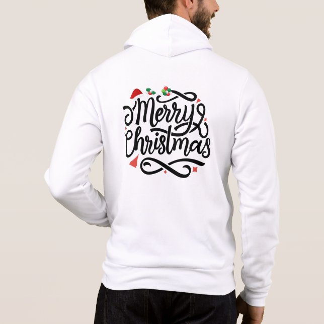 Pull À Capuche Joyeux Noël-61039 (Dos)