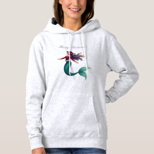 Pull À Capuche Joyeux Noël Belle Sirène