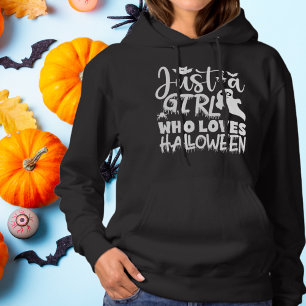 Pull À Capuche Juste une fille qui aime la couleur éditable Hallo