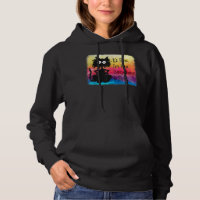 Kawaii chat japonais noir animé chat mignon T-shir