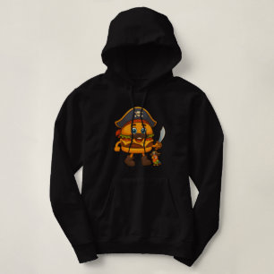Pull À Capuche KikiBurger le Pirate – Mascotte Alimentaire Mignon