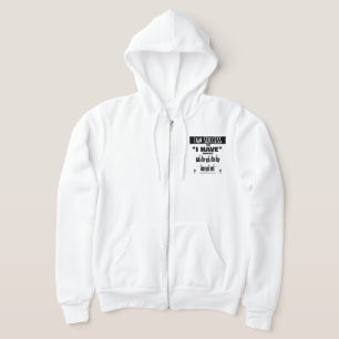PULL À CAPUCHE LA MENTALITÉ JE POSSÈDE