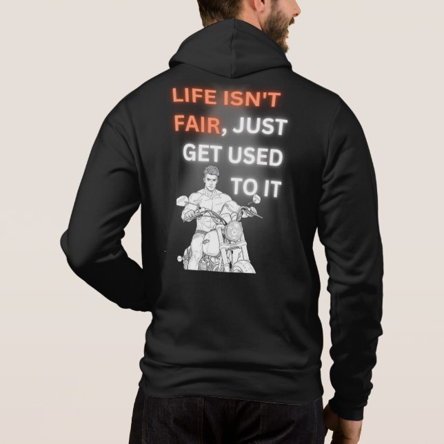 Pull À Capuche La vie n'est pas juste (Dos)