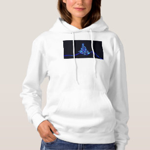 Pull À Capuche l'arbre de Noël stylisé et lumineux de SlipperyJoe
