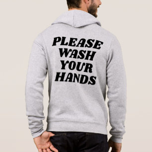 Pull À Capuche Lave-toi les mains.