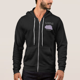Pull À Capuche Lazy Hippo Je vais conquérir le monde demain