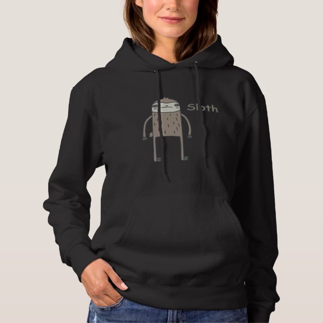 Pull À Capuche Lazy Sloth 66 (Devant)