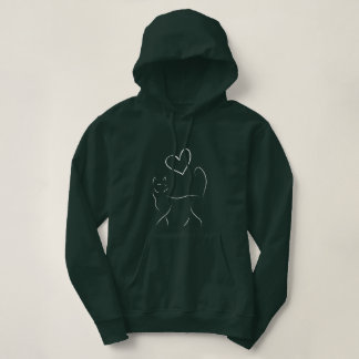 Pull À Capuche Le Chat et le Cœur