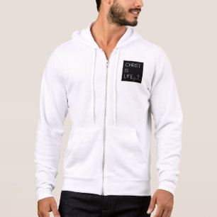 Pull À Capuche Le Christ est la vie ligne de battement de coeur e