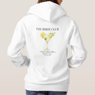 Pull À Capuche Le Cocktail Mariage Personnalisé Citron du Club de