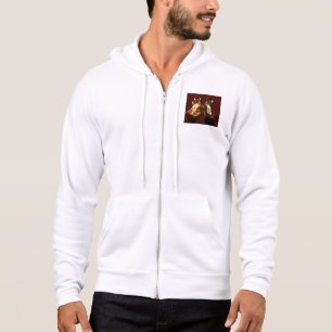 Pull À Capuche Le Noël dos à dos des hommes torse nu de SlipperyJ