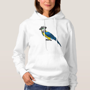 Pull À Capuche Le perroquet comme pirate avec Casquette