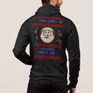 Pull À Capuche Le plus susceptible d'être sur Père Noël Naughty L