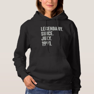 Pull À Capuche Légendaire depuis juillet 1991 31 ans 31e naissanc