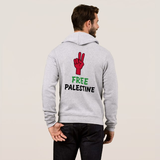 Pull À Capuche Libérer le génocide de Gaza (Dos entier)