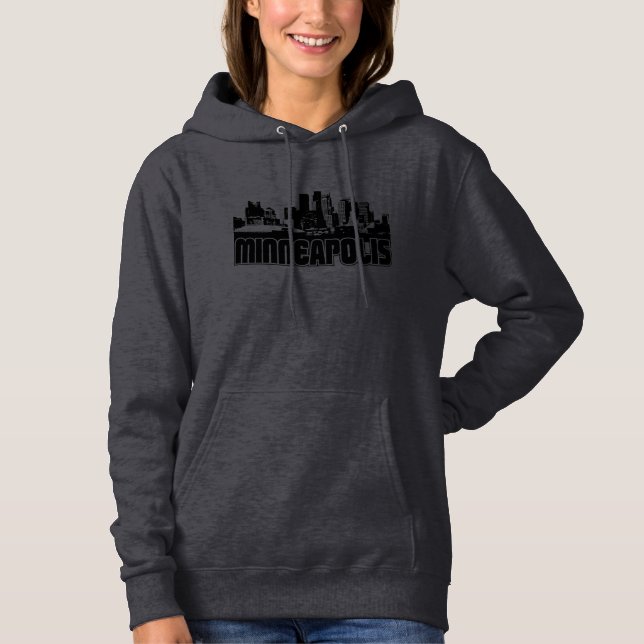 Pull À Capuche Ligne aérienne de Minneapolis (Devant)