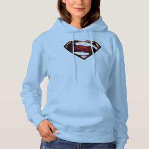 Pull À Capuche Ligue de Justice   Symbole de superman métallique