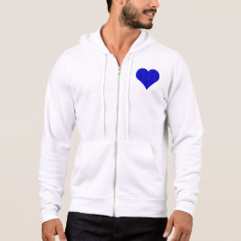 Pull À Capuche Logo Blue Cute Heart