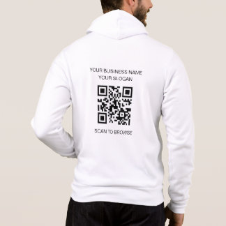 Pull À Capuche Logo d'entreprise de code QR promotionnel marqué