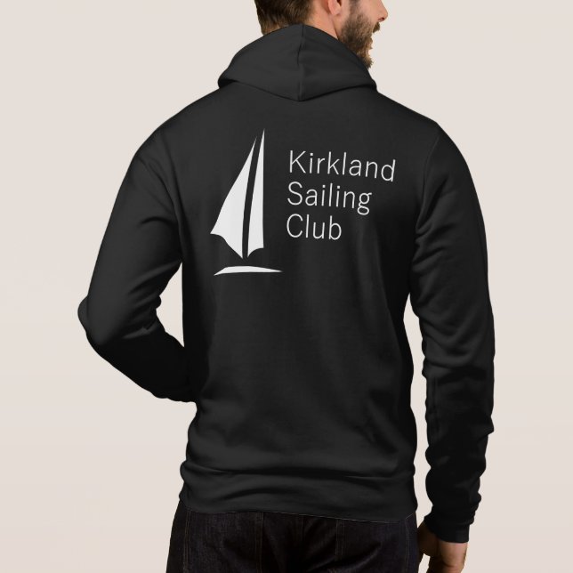 Pull À Capuche Logo du club de voile de Kirkland (Dos)