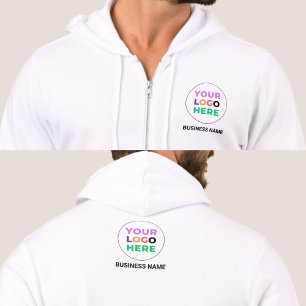 Pull À Capuche Logo & Nom de l'entreprise personnalisés   Devant 