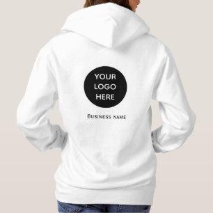 Pull À Capuche Logo Professionnel Noir Moderne Simple